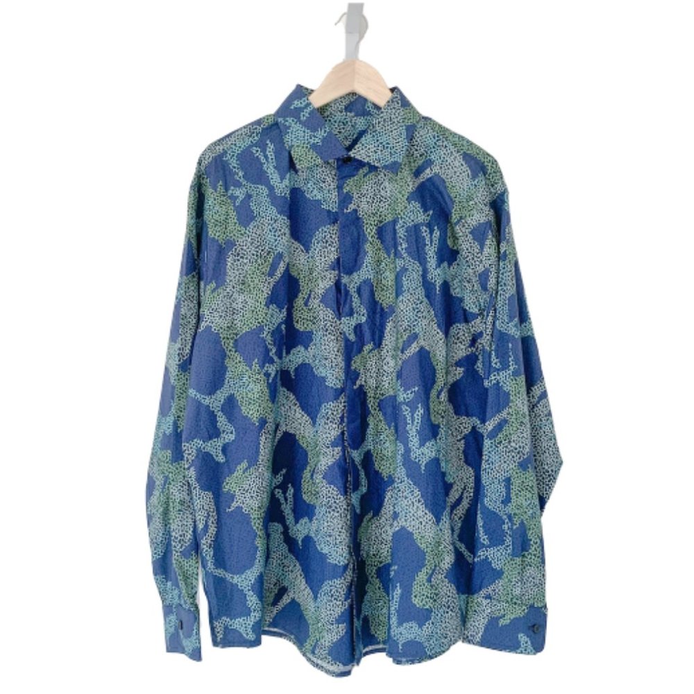 Custom Abstract Print Dress Shirt